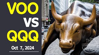 Oct 7 2024 VOO VS QQQ The Winner 232 Investing my own money in both stocks daily [upl. by Him]