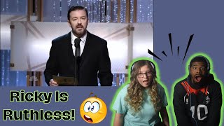 AMERICANS REACT TO Ricky Gervais at the 2011 Golden Globes [upl. by Annissa]