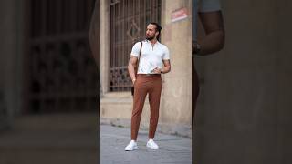 White Shirt Combination  Men Outfits ideas 2024 [upl. by Trinatte]