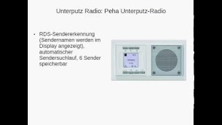 Ein Unterputz Radio  Die Innovation für IHR Bad Küche oder Wohnzimmer [upl. by Januisz214]