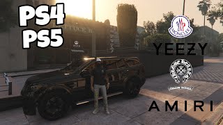 NYC Streetwear OUTFITS in GTA 5 Online ft AmiriChrome HeartsMonclerYeezys [upl. by Elder709]