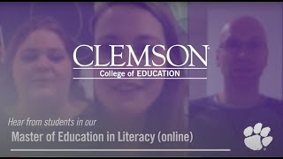 Clemson Masters in Education Literacy Student Testimonial [upl. by Gnud178]