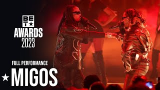 Migos Came Together For Legendary Reunion Performance Honoring Takeoff ONLY On BET  BET Awards 23 [upl. by Ainnet]