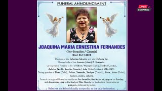 FUNERAL LIVE JOUQUINA MARIA FERNANDES [upl. by Freytag]