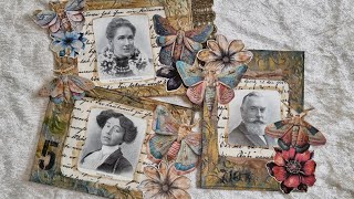 Frames basteln aus TöPapierRollen  geprägt  GANZ EINFACH  fürs Junk Journal [upl. by Pytlik]