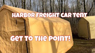 Harbor Freight 10 x 17 coverpro portable car tent [upl. by Eylrahc]