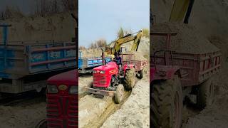 Mahindra Tractor fully loaded trolley tractor tractorvideo shortvideo [upl. by Shipley]