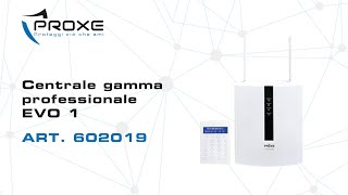 Centrale gamma professionale EVO 1  ART 602019 [upl. by Marybelle]