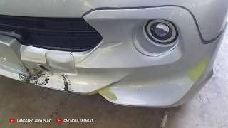 Cara mudah perbaiki bodykit fiberglass pecah [upl. by Kilan111]