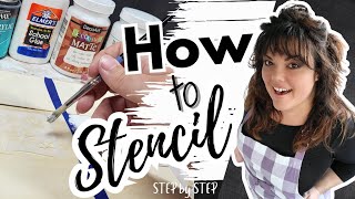 How to Stencil  Beginner Basics with Tips and Tricks [upl. by Aniara]