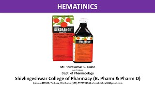 12Pharmacology of Hematinics [upl. by Ursuline316]