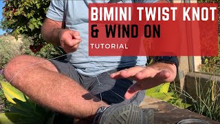 How To Tie Bimini Twist amp Wind On [upl. by Onitnelav]