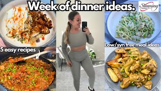 WEEK of SLIMMING WORLD dinner ideas  5 quick  easy low synfree recipes [upl. by Euk]