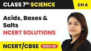 Acids Bases and Salts  NCERT Solutions  Class 7 Science Chapter 4  CBSE 202425 [upl. by Viridi]