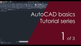 AutoCAD Basic Tutorial for Beginners  Part 1 of 3 [upl. by Keeton]