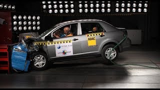 Teste de Colisão Nissan Tiida Sedan  Crash Test Br [upl. by Galitea]