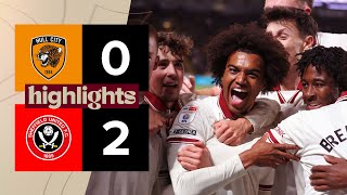 Hull City 02 Sheffield United  EFL Championship highlights [upl. by Ethel]