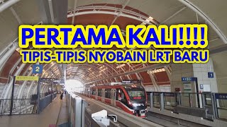 PERTAMA KALI NYOBAIN LRT JABODEBEK SETELAH DI RESMIKAN [upl. by Merc]