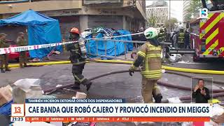 Cae banda tras robo con incendio a cajero automático en Meiggs [upl. by Koren]