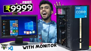 I Bought Cheapest i5 Gaming PC With Monitor 🔥 10000rs Super PC Build Gaming Work Study amp More [upl. by Lynnette]