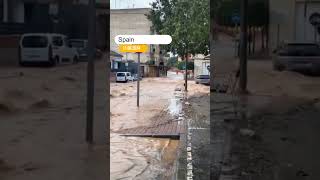 Severe flooding struck Palma Spain today shorts [upl. by Coppock]