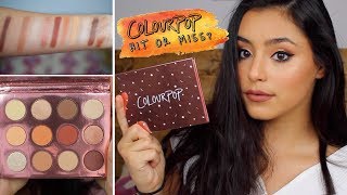 Colourpop Double Entendre Palette  Swatches  Makeup Tutorial [upl. by Sivert]