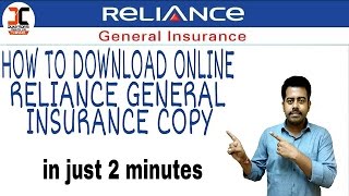 how to download reliance general insurance policy copy online [upl. by Kordula]