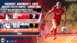 Keene State Womens Soccer Highlights at Western Connecticut 1122023 [upl. by Iahs219]