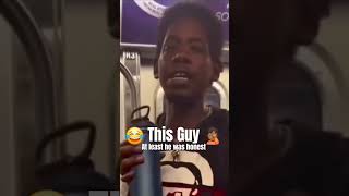 Guy on train asks for 🥦 Follow HakiOfficialviralvideo subway funny [upl. by Holden533]