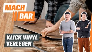 Klick Vinyl verlegen und schneiden  OBI [upl. by Aicina]