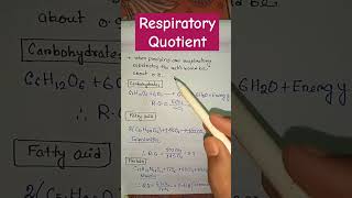 What is respiratory quotient biology shortsfeed neetbiology shorts class11biology viral [upl. by Robbi]