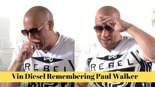 Vin Diesel Is Emotional Remembering Paul Walker [upl. by Rolanda]