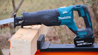 Makita DJR187 18V LXT brushless reciprocating saw work demo [upl. by Daggett353]