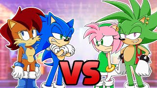 COUPLES CONFRONTATION  Sonic Amy Sally Manic Shadow and more QampA  LIVE [upl. by Kinimod886]