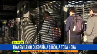 Alcaldía buscaría eliminar beneficio de hora valle en Transmilenio  2 de Julio de 2015 [upl. by Ecnerwal]