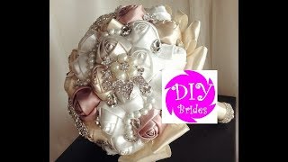 How to make Brooch Bouquet l DIY Bouquet Kit Pearlie l No Wires Easy Tutorial [upl. by Edwin23]