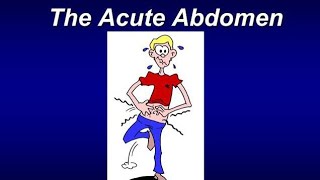 Definition and Introduction to Acute Abdomen [upl. by Nielson]