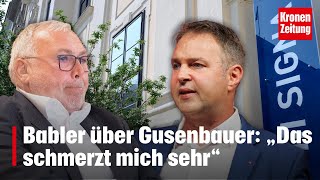 Babler über Gusenbauer „Das schmerzt mich sehr“  kronetv NEWS [upl. by Suoirtemed]