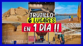 Trujillo en 1 día 💙 6 lugares turisticos BARATO sin tour✅ 4K Peru Chan chan Huaca sol y luna turismo [upl. by Lundberg]