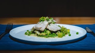 Baked Cod with Minted Peas and Leeks [upl. by Anatsirhc]