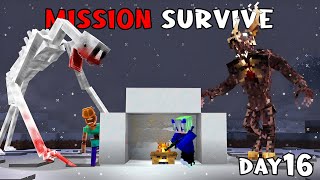 Surviving The Scariest Winter Storm In Minecraft  Bigfoot EP 2 [upl. by Ahseiyn]