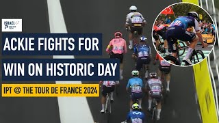 Ackie fights for win on historic Tour de France day [upl. by Htebizile815]