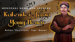 Nama Dan Sejarah 12 Bulan Dalam Kalender Jawa  Belajar Jawa [upl. by Nicolina]