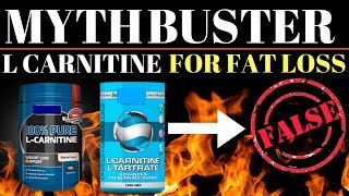 MYTHBUSTERS 2  L Carnitine Supplementation For Fat Loss [upl. by Nyrhtac73]