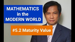 Maturity of a loan simple interest Mathematics in the Modern World GE Curriculum Higher Education [upl. by Ware]