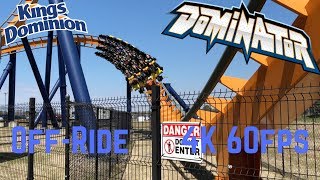 Dominator OffRide 4K 60fps  Kings Dominion [upl. by Ecnerol]