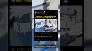 Kakashi shocked to see minato sensei Speed🥶☠️ edit anime [upl. by Retniw]