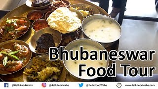 Bhubaneswar Street Food Tour  Odisha Food Walks I Indian Street Food [upl. by Drisko]