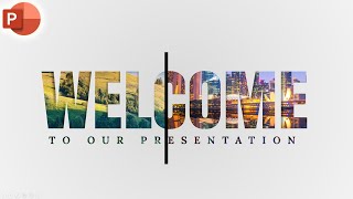 Motion Change Animated WELCOME Slide Design In PowerPoint [upl. by Vinnie930]