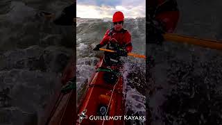 Surfing Petrel Sport kayakbuilding seakayaking surfing kayak guillemotkayaks [upl. by Lav]